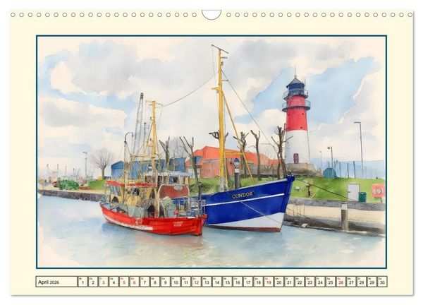 Produktbild: Schleswig-Holsteins Nordseek&uuml;ste (Wandkalender 2026 DIN A3 quer), CALVENDO Monatskalender