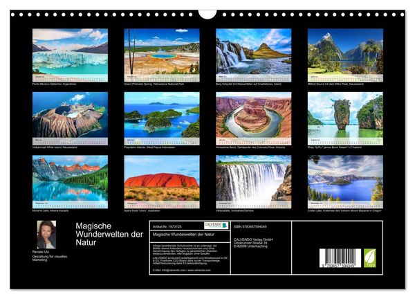 Produktbild: Magische Wunderwelten der Natur (Wandkalender 2026 DIN A3 quer), CALVENDO Monatskalender