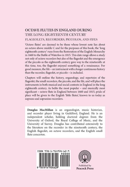 Produktbild: Octave Flutes In England During The Long Eighteenth Century