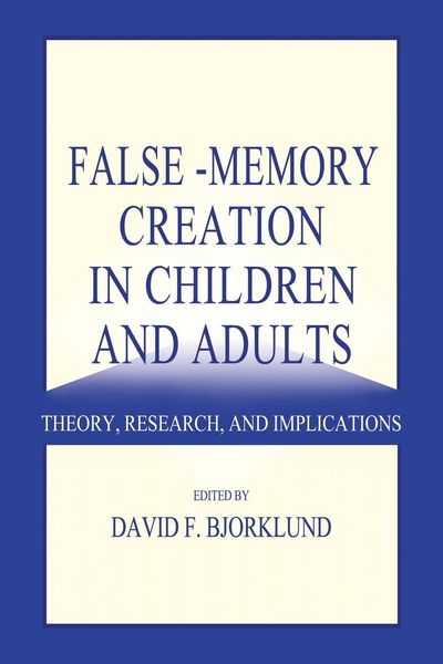 Produktbild: False-memory Creation in Children and Adults
