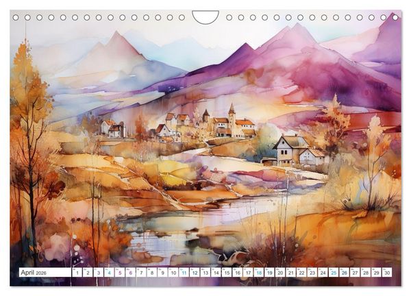 Produktbild: Farbsinfonie der Natur (Wandkalender 2026 DIN A4 quer), CALVENDO Monatskalender