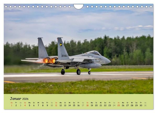 Produktbild: Luft&uuml;berlegenheit - Kampfjets in Aktion (Wandkalender 2026 DIN A4 quer), CALVENDO Monatskalender