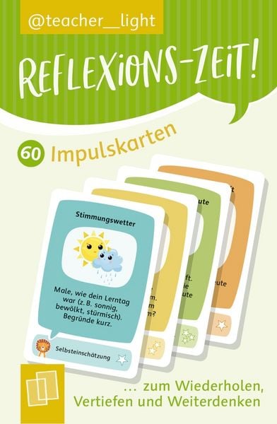 Produktbild: Reflexions-Zeit! 60 Impulskarten zum Wiederholen, Vertiefen und Weiterdenken