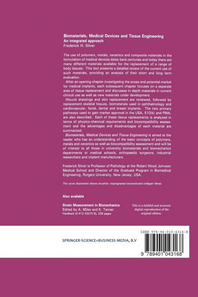 Produktbild: Biomaterials, Medical Devices and Tissue Engineering: An Integrated Approach