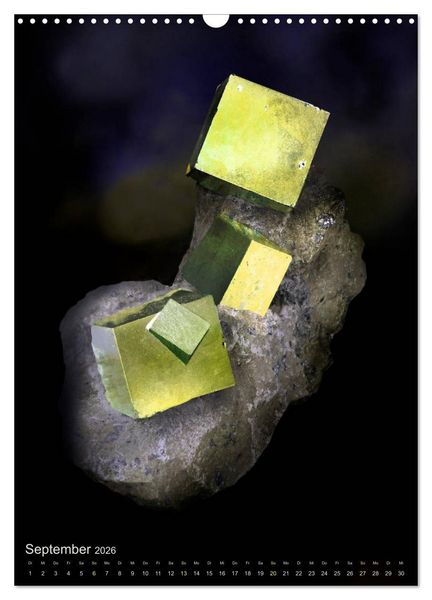 Produktbild: ZAUBERHAFTE MINERALIEN designed by nature (Wandkalender 2026 DIN A3 hoch), CALVENDO Monatskalender