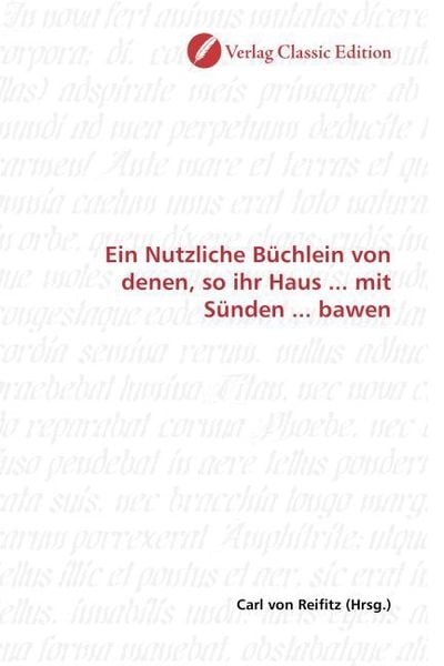 Produktbild: Nutzliche B&uuml;chlein von denen, so ihr Haus ... mit S&uuml;nden ...