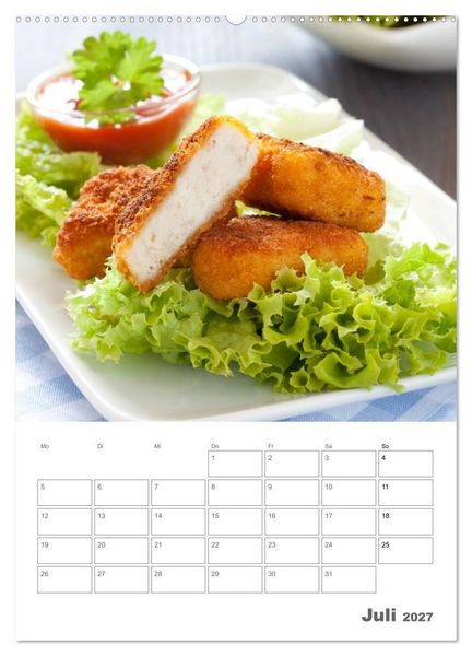 Produktbild: Herzhaft - S&uuml;&szlig; / Mein K&uuml;chenplaner (hochwertiger Premium Wandkalender 2027 DIN A2 hoch), Kunstdruck in Hochglanz