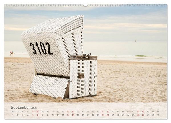 Produktbild: Das "Nordsee-Gef&uuml;hl" (hochwertiger Premium Wandkalender 2026 DIN A2 quer), Kunstdruck in Hochglanz