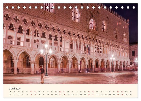 Produktbild: Venedig bei Tag und Nacht (Tischkalender 2026 DIN A5 quer), CALVENDO Monatskalender
