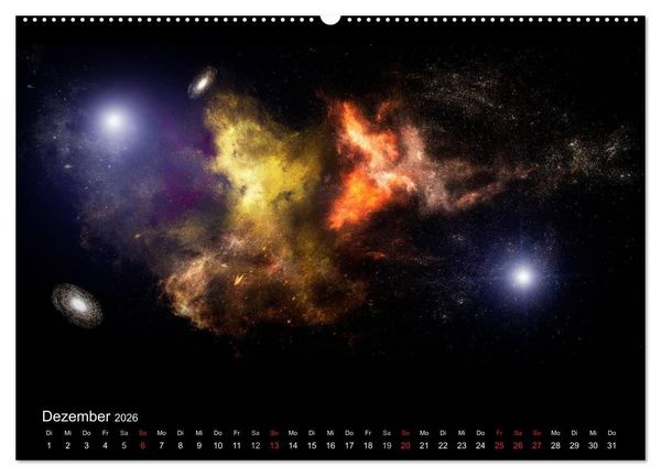 Produktbild: Kosmische Panoramen (Wandkalender 2026 DIN A2 quer), CALVENDO Monatskalender