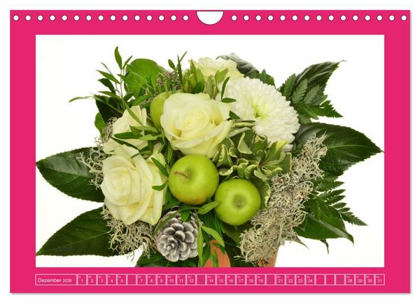 Produktbild: F&uuml;r jeden Monat ein Dankesch&ouml;n an Dich! - 12 Blumenstr&auml;u&szlig;e (Wandkalender 2026 DIN A4 quer), CALVENDO Monatskalender