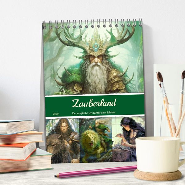 Produktbild: Zauberland. Der magische Ort hinter dem Schleier (Tischkalender 2026 DIN A5 hoch), CALVENDO Monatskalender