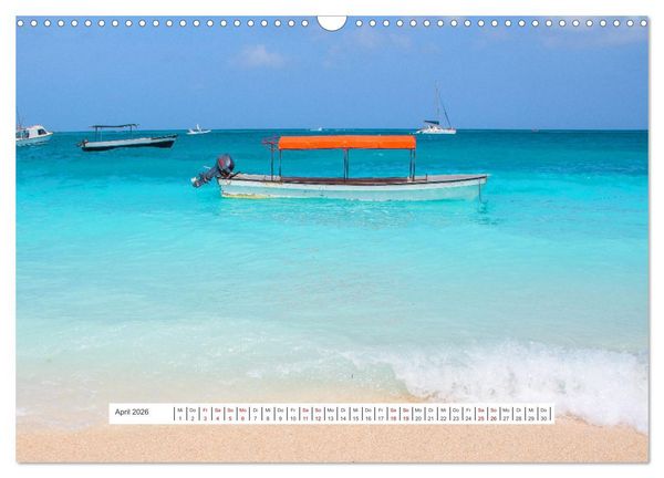 Produktbild: Sansibar - Sonne, Sand, Meer (Wandkalender 2026 DIN A3 quer), CALVENDO Monatskalender