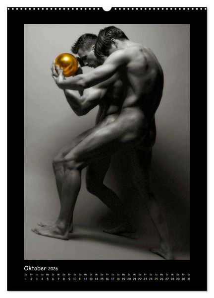 Produktbild: Golden Ball - M&auml;nner Akte (hochwertiger Premium Wandkalender 2026 DIN A2 hoch), Kunstdruck in Hochglanz
