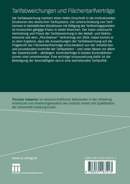 Produktbild: Tarifabweichungen und Fl&auml;chentarifvertr&auml;ge
