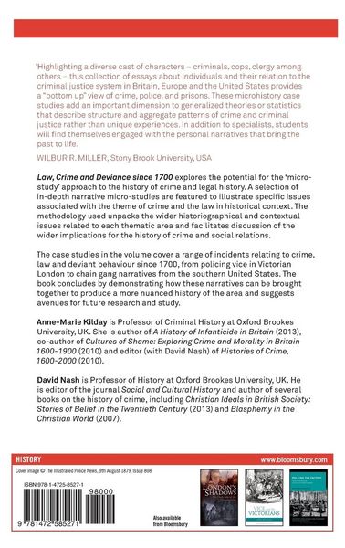 Produktbild: Law, Crime and Deviance since 1700