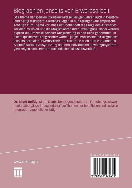 Produktbild: Biographien jenseits von Erwerbsarbeit