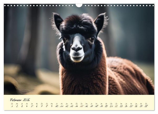 Produktbild: Alpakas, die sanften Andenbewohner (Wandkalender 2026 DIN A3 quer), CALVENDO Monatskalender