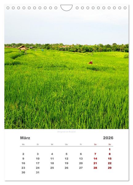 Produktbild: Reiseimpressionen durch Bali (Wandkalender 2026 DIN A4 hoch), CALVENDO Monatskalender