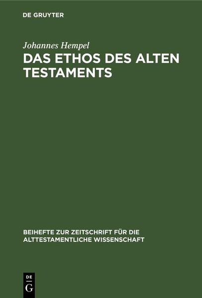 Produktbild: Das Ethos des Alten Testaments