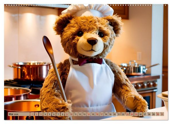 Produktbild: Einfach b&auml;rig - Eine b&auml;rige Reise durch den Teddyalltag (Wandkalender 2026 DIN A2 quer), CALVENDO Monatskalender