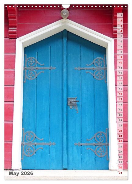 Produktbild: antique doors around europe (Wall Calendar 2026 DIN A3 portrait), CALVENDO 12 Month Wall Calendar