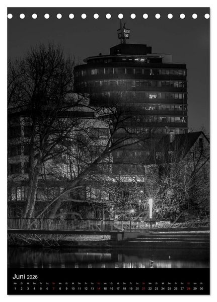 Produktbild: Heilbronn bei Nacht 2 (Tischkalender 2026 DIN A5 hoch), CALVENDO Monatskalender