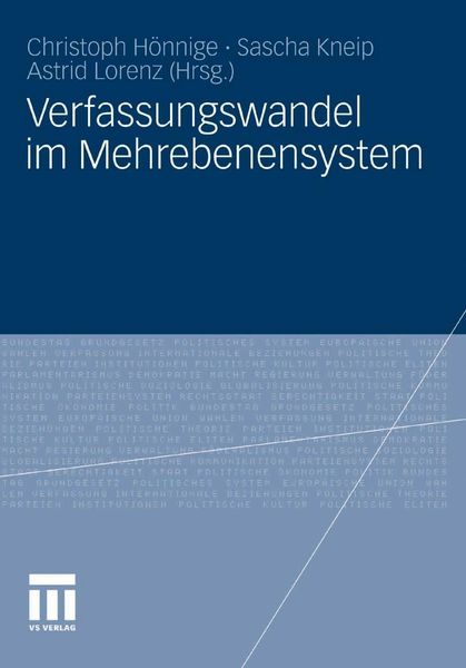 Produktbild: Verfassungswandel im Mehrebenensystem
