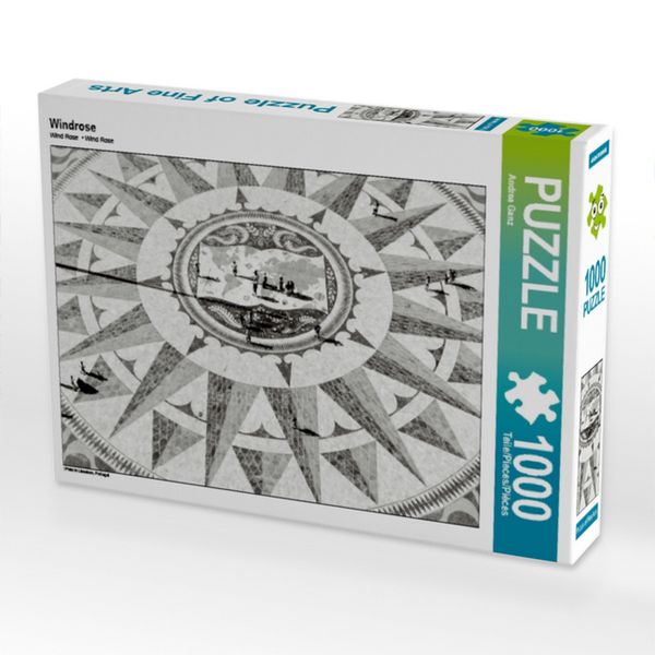 Produktbild: CALVENDO Puzzle Windrose | 1000 Teile Lege-Gr&ouml;&szlig;e 64x48cm Foto-Puzzle f&uuml;r gl&uuml;ckliche Stunden