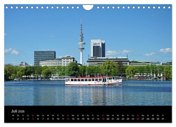 Produktbild: Hamburg . Das Tor zur Welt... (Wandkalender 2026 DIN A4 quer), CALVENDO Monatskalender