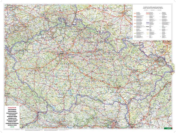 Produktbild: freytag & berndt Stra&szlig;enkarte Tschechische Republik 1:400.000