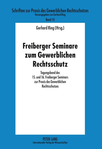 Produktbild: Freiberger Seminare zum Gewerblichen Rechtsschutz