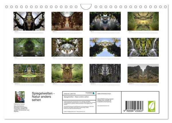 Produktbild: Spiegelwelten - Natur anders sehen (Wandkalender 2027 DIN A4 quer), CALVENDO Monatskalender