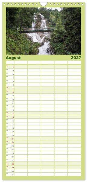 Produktbild: Familienplaner 2027 - Allg&auml;u - Natur pur mit 5 Spalten (Wandkalender, 21 x 45 cm) CALVENDO