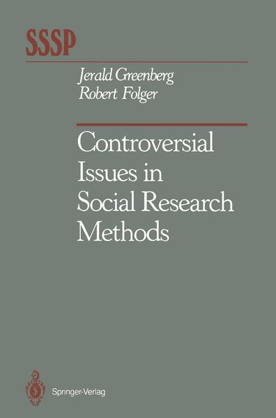 Produktbild: Controversial Issues in Social Research Methods