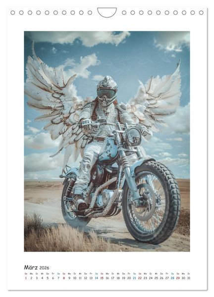 Produktbild: Freiheit auf zwei R&auml;dern - Die Abenteuer der Angel-Biker (Wandkalender 2026 DIN A4 hoch), CALVENDO Monatskalender