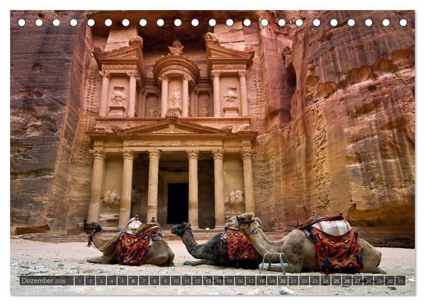 Produktbild: Jordanien &ndash; Felsenstadt Petra (Tischkalender 2026 DIN A5 quer), CALVENDO Monatskalender