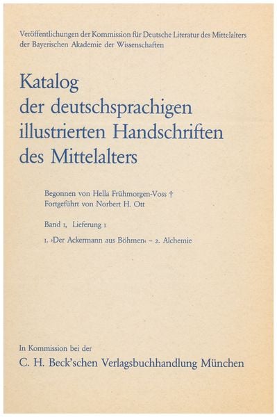 Produktbild: Der Ackermann aus B&ouml;hmen. Alchemie