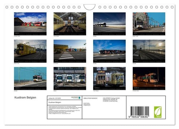 Produktbild: Kusttram Belgien (Wandkalender 2026 DIN A4 quer), CALVENDO Monatskalender