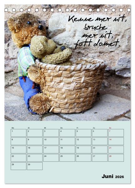 Produktbild: K&ouml;lsches Grundgesetz (Tischkalender 2026 DIN A5 hoch), CALVENDO Monatskalender