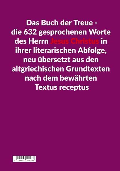 Produktbild: Das Buch der Treue