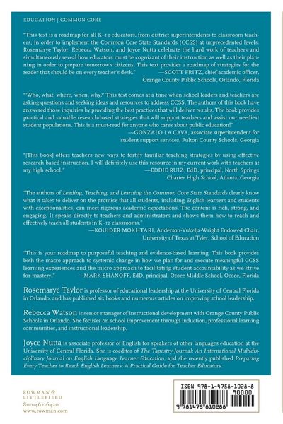 Produktbild: Leading, Teaching, and Learning the Common Core Standards