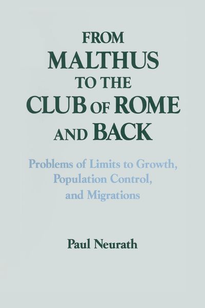 Produktbild: From Malthus to the Club of Rome and Back