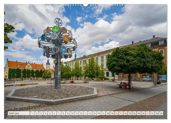 Produktbild: Riesa Impressionen (hochwertiger Premium Wandkalender 2026 DIN A2 quer), Kunstdruck in Hochglanz