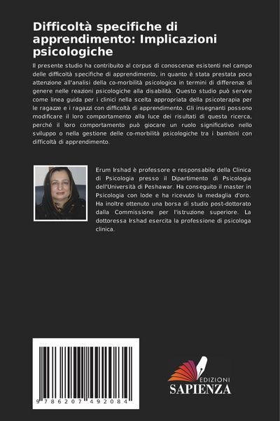Produktbild: Difficolt&agrave; specifiche di apprendimento: Implicazioni psicologiche