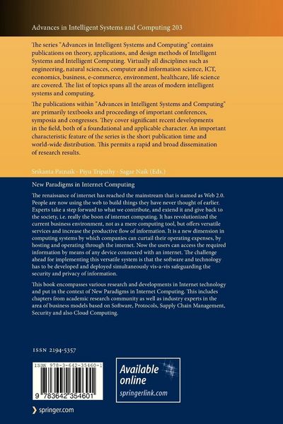 Produktbild: New Paradigms in Internet Computing