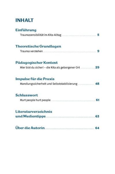 Produktbild: Traumasensibilit&auml;t in der Kita
