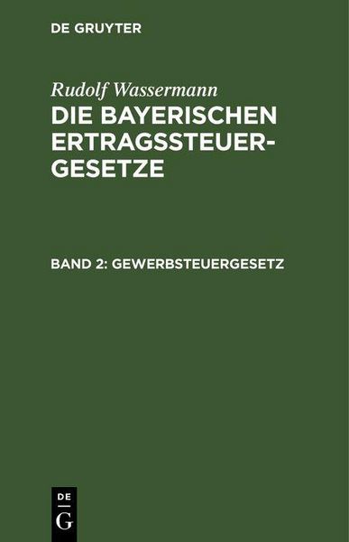 Produktbild: Gewerbsteuergesetz
