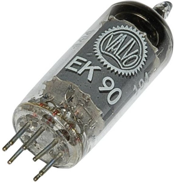 Produktbild: VALVO EK 90 = 6 BE 6 Elektronenr&ouml;hre Heptode 100V 2.8mA Polzahl: 7 Sockel: B7G Inhalt 1St.