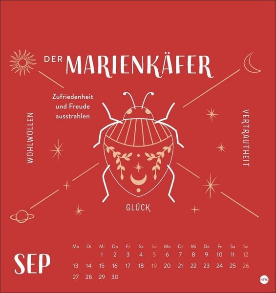 Produktbild: Krafttiere Postkartenkalender 2027